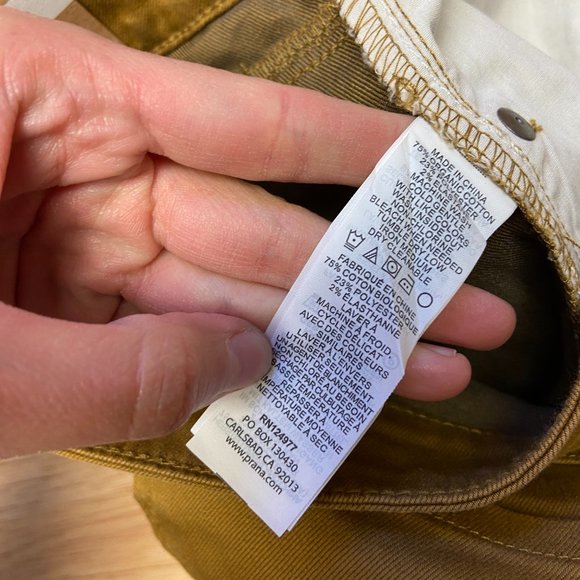 Prana Womens Kayla Brown Short Inseam Regular Fit Straight Jeans Sz 12 - Picture 6 of 8